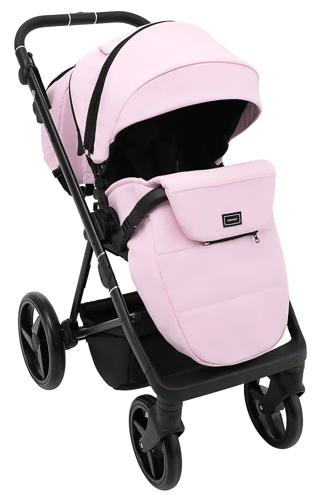 Детская коляска 2 в 1 Adamex Blanc Eco SA-16 розовый